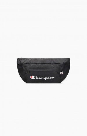 Bolsas Champion Script Logo Zip Belt Bag Negras | 1024-YTZCR