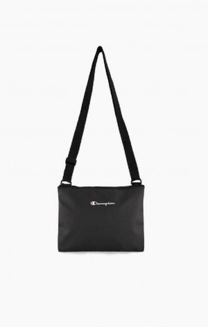 Bolsas Champion Small Script Logo Woven Shoulder Bag Negras | 6327-HTQGN