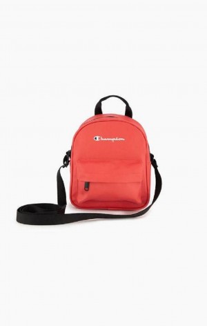 Bolsas Champion Small Script Logo Woven Crossbody Backpack Rojas | 9507-MLNOG