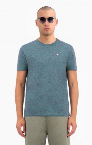 Camiseta Champion Jaspé Crew Neck T-Shirt Turquesa | 2546-BCPDE