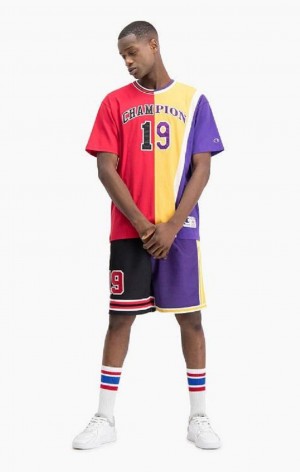 Camiseta Champion NBMIX Patchwork 'Champion 19' Basketball Rojas | 1604-LSVXD