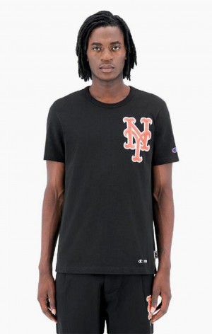 Camiseta Champion New York MLB T-Shirt Negras | 4190-KHTZN