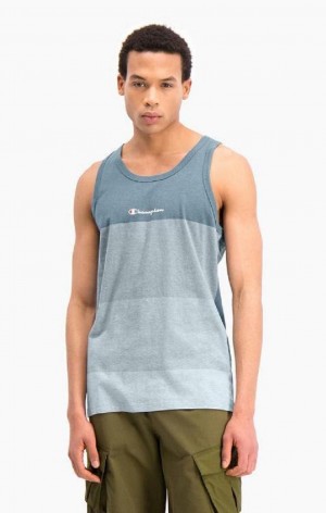 Camiseta Champion Ombré Panelled Tank Top Azules | 6148-STHFV