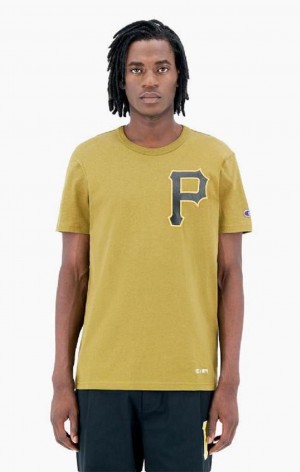 Camiseta Champion Pittsburgh MLB T-Shirt Verde Oliva Verde | 6023-BAJNW