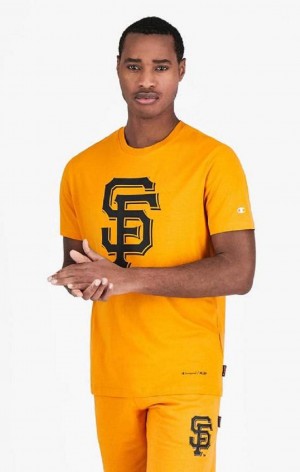 Camiseta Champion San Francisco MLB T-Shirt Naranjas | 2857-AKODE