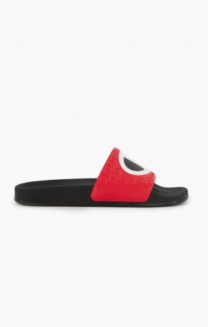 Chanclas Champion C Patch Pool Slides Rojas | 8295-PRDCV