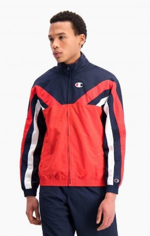 Chandals Champion Zip-Up Colour Block Jacket Rojas | 9347-NQHJU