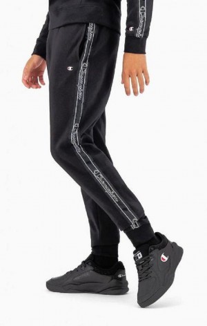 Pantalon Jogger Champion Jacquard Logo Tape Joggers Gris Oscuro | 0658-WRLPT