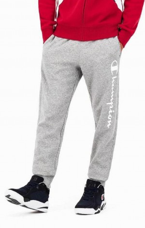 Pantalon Jogger Champion Script Logo Fleece Joggers Gris Oscuro | 6543-IXTEP