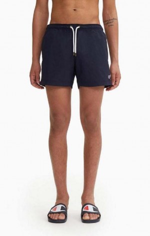 Ropa de Baño Champion Contrast Seam Detail Swim Shorts Azules Oscuro | 1853-YJBTK