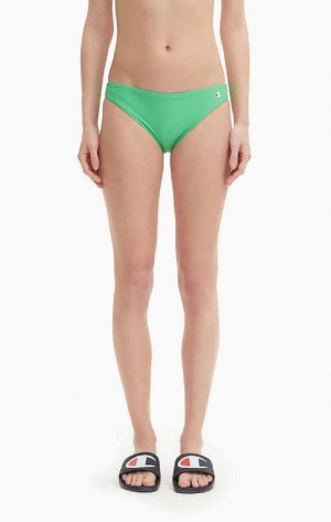 Ropa de Baño Champion Reversible 'C' Logo Patch Bikini Bottoms Verde | 4816-ZEDGW