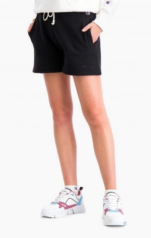 Short Champion Ligeros Reverse Weave Shorts Negras | 1374-WSBNR