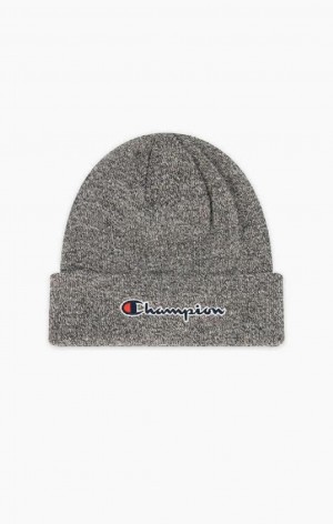 Sombreros Champion Embroidered Script Logo Beanie Hat Gris Oscuro | 3641-LSPCE