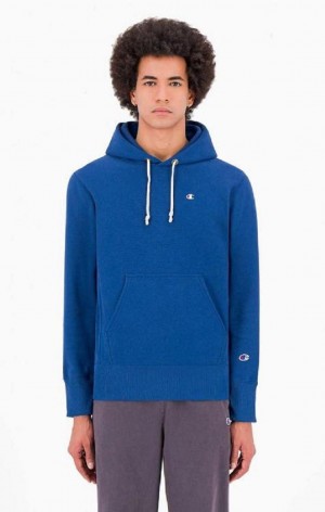 Sudadera con Capucha Champion C Logo Reverse Weave Hoodie Azules | 3691-KLQYE