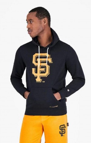 Sudadera con Capucha Champion San Francisco MLB Hoodie Negras | 1059-GKCVX