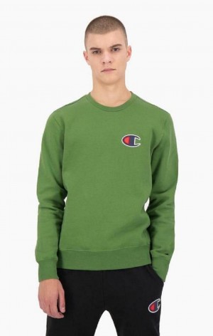 Sudaderas Champion Gamuza C Logo Algodon Terry Sweatshirt Verde | 5638-IVCLU