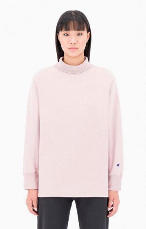 Sudaderas Champion Ombré Wash High Neck Sweatshirt Rosas | 8162-BTGLP