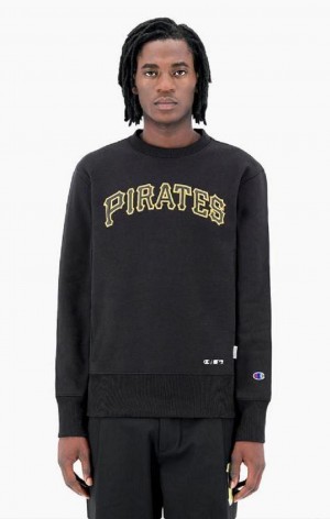 Sudaderas Champion Pittsburgh MLB Reverse Weave Sweatshirt Negras | 7239-GEKPL