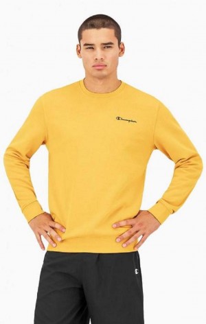 Sudaderas Champion Small Script Logo Sweatshirt Naranjas | 4691-VJNRA