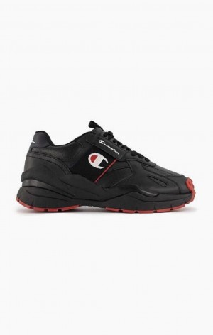 Zapatillas Champion Honor Cuero Trainers Negras | 1392-ICJZX