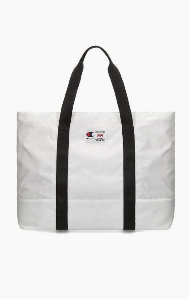 Bolsas Champion 1919 Script Logo Tote Bag Blancas | 4057-UIMQJ