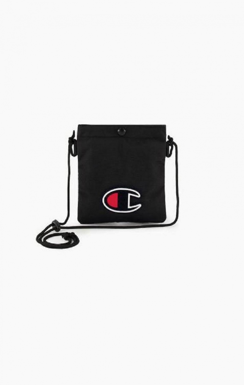 Bolsas Champion C Logo Coated Mini Shoulder Bag Negras | 7260-OEUWS