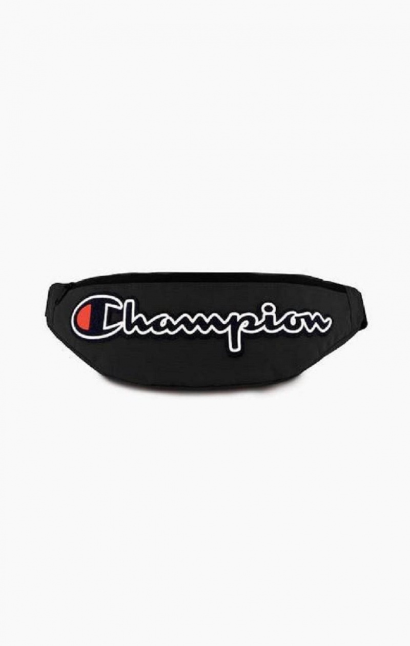 Bolsas Champion Felt Script Logo Air Mesh Belt Bag Negras | 7523-YDANL