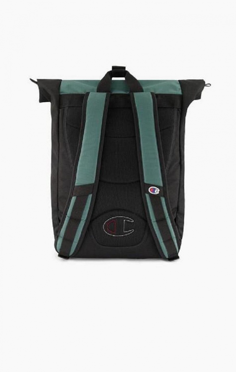 Bolsas Champion Jacquard Logo Ripstop Coated Backpack Verde | 1847-EBDJA