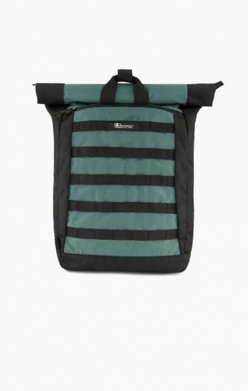 Bolsas Champion Jacquard Logo Ripstop Coated Backpack Verde | 1847-EBDJA