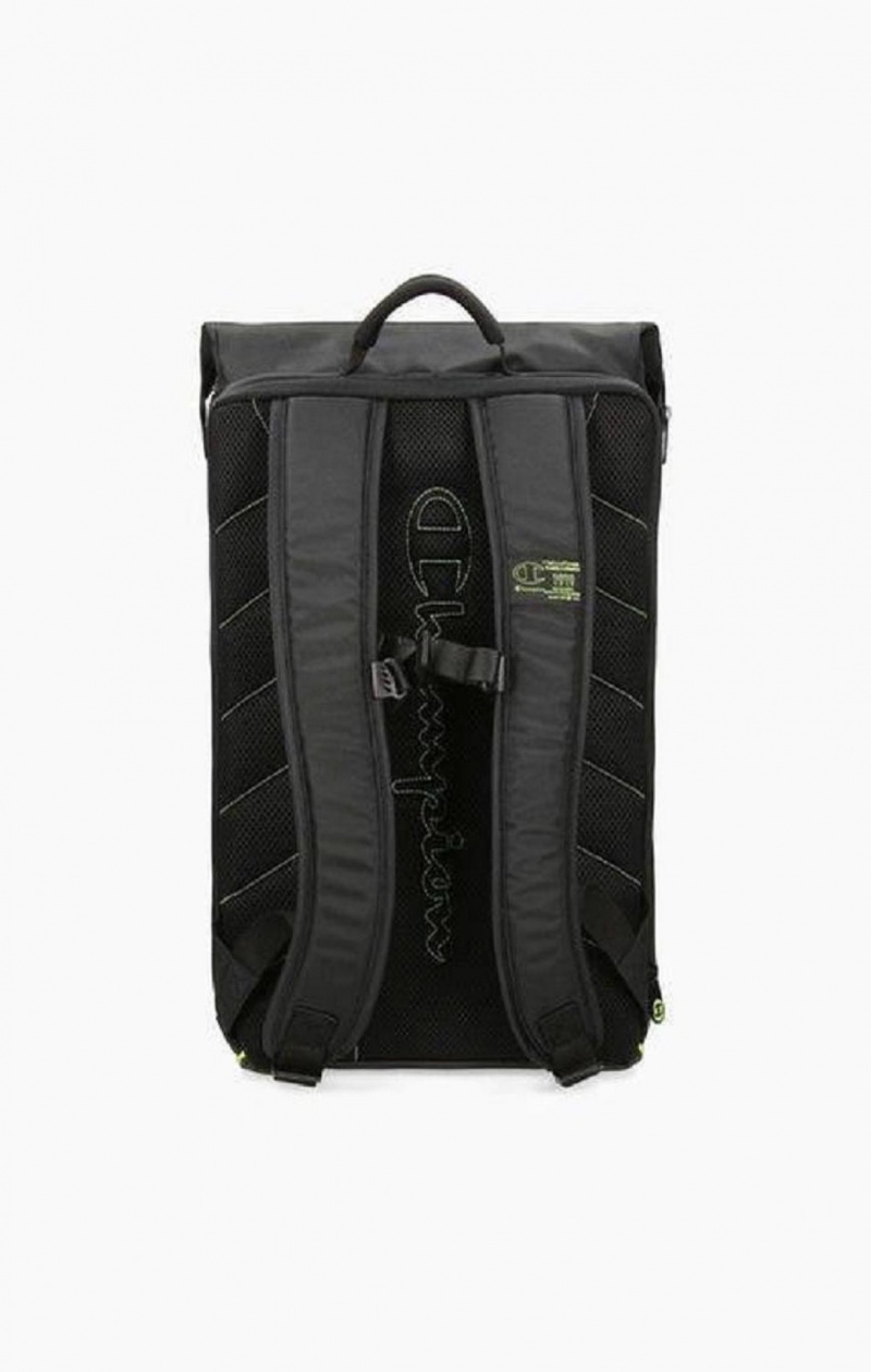 Bolsas Champion Roll Top Neon Outline C Logo Backpack Negras | 7546-MKGSN