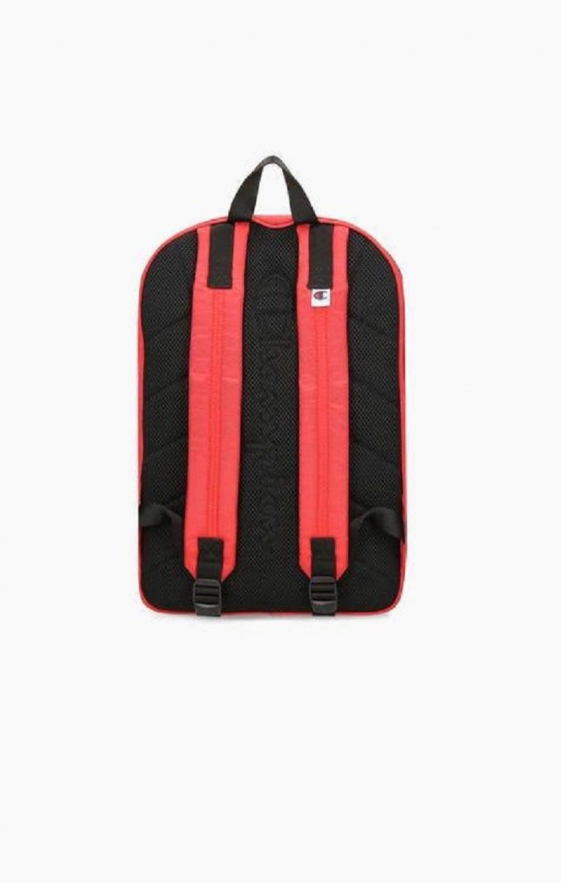 Bolsas Champion Satin C Logo Patch Zipped Backpack Rojas | 7051-HRFTB