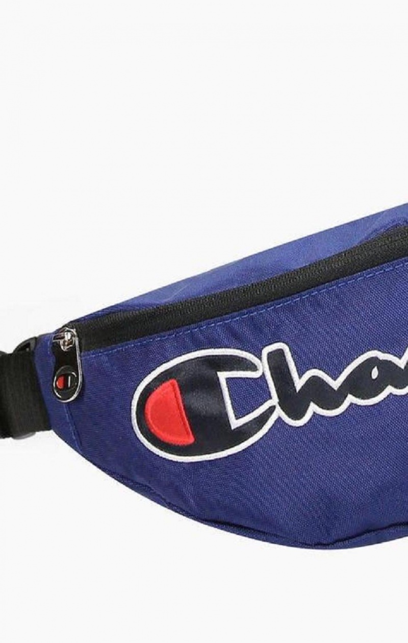 Bolsas Champion Satin Script Logo Patch Belt Bag Azules | 0375-FRQTI