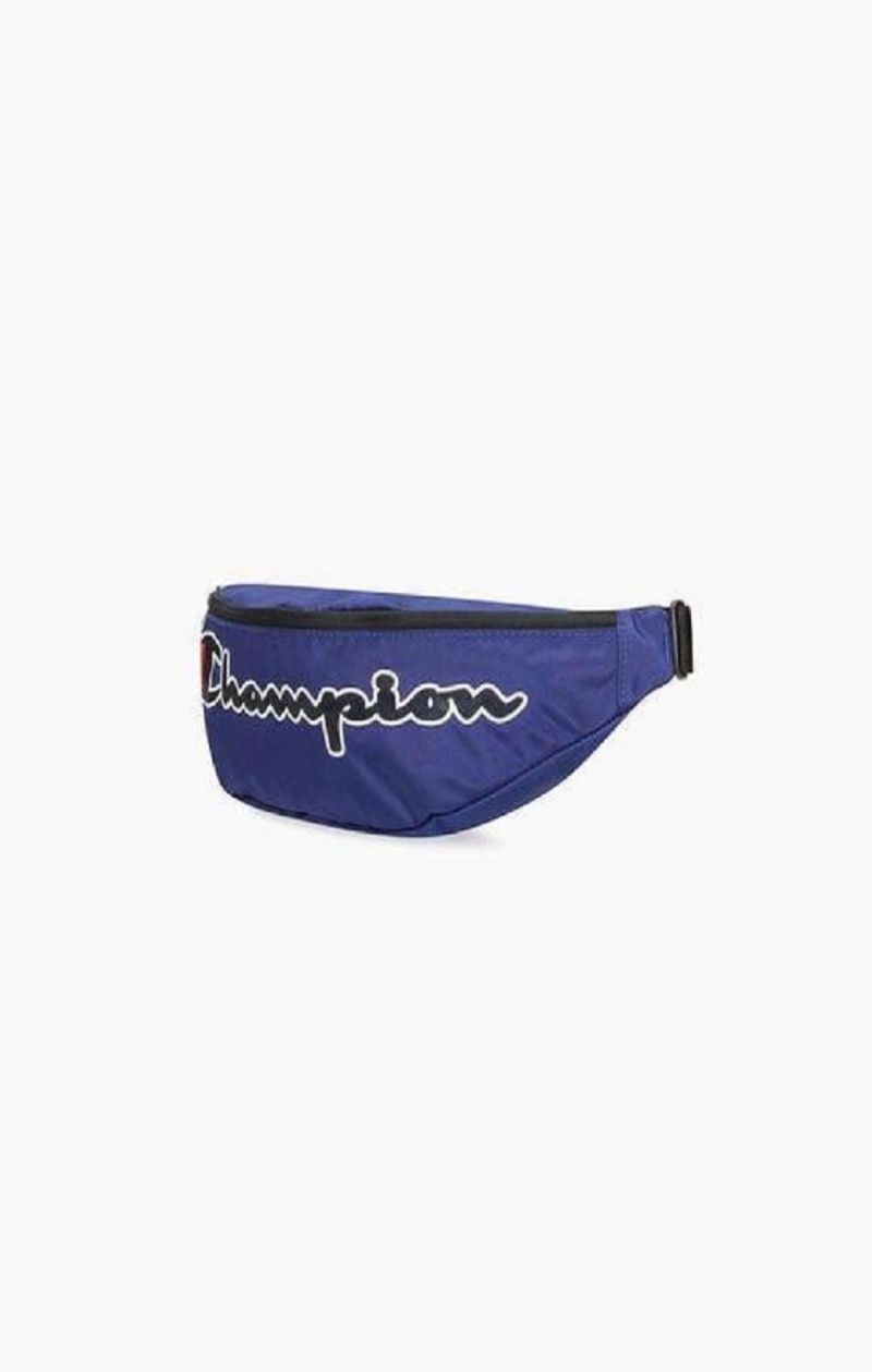 Bolsas Champion Satin Script Logo Patch Belt Bag Azules | 0375-FRQTI