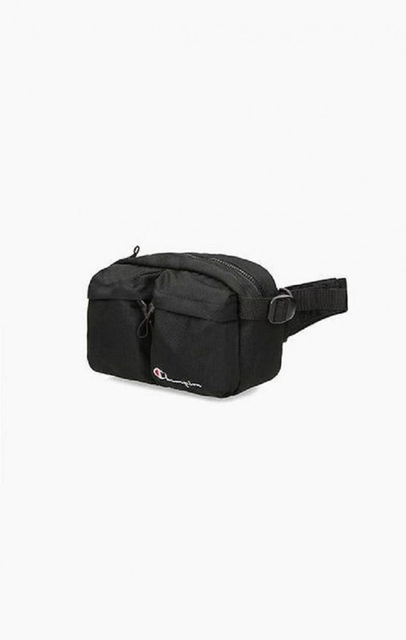 Bolsas Champion Script Logo Zip Belt Bag Negras | 5137-MWKVH