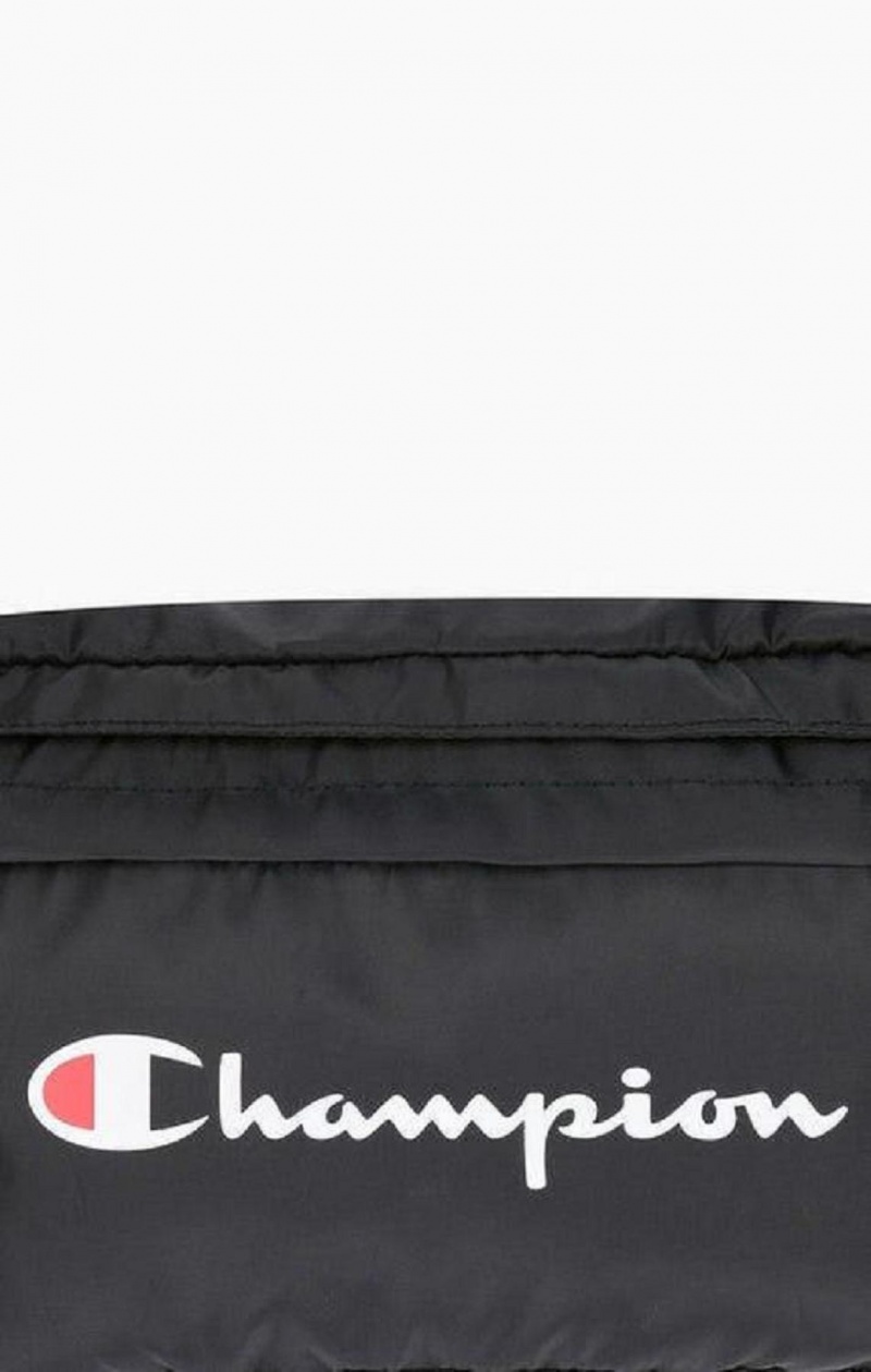 Bolsas Champion Script Logo Zip Belt Bag Negras | 1024-YTZCR