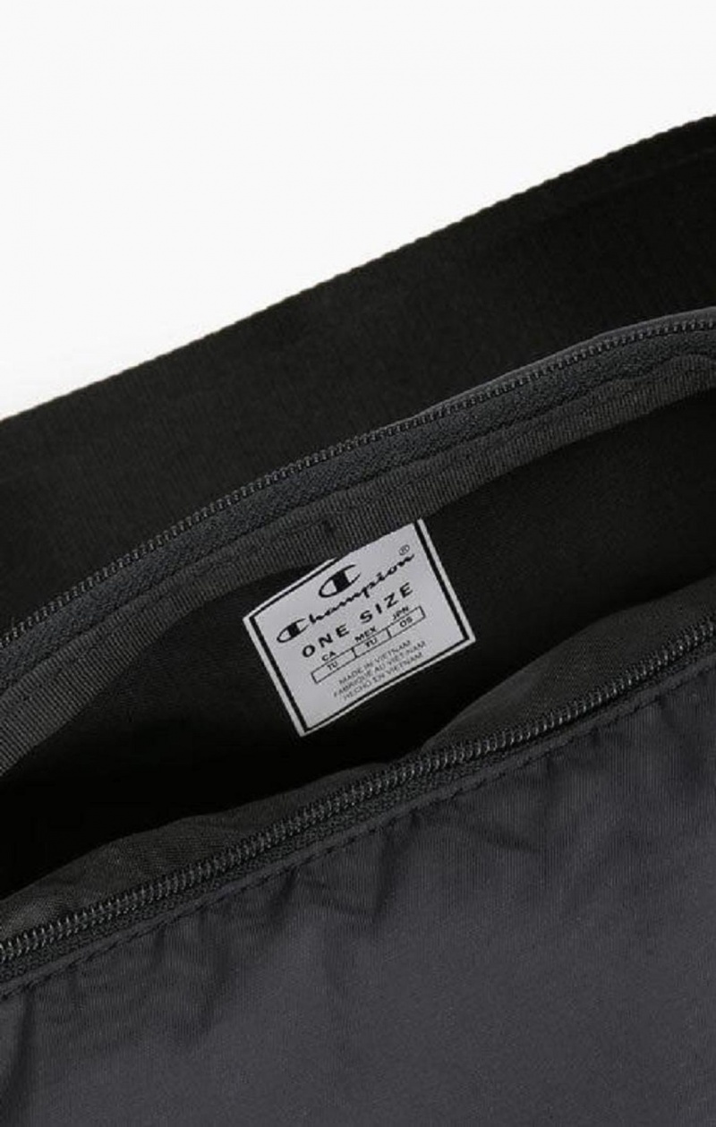 Bolsas Champion Script Logo Zip Belt Bag Negras | 1024-YTZCR