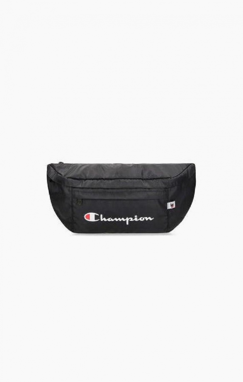 Bolsas Champion Script Logo Zip Belt Bag Negras | 1024-YTZCR