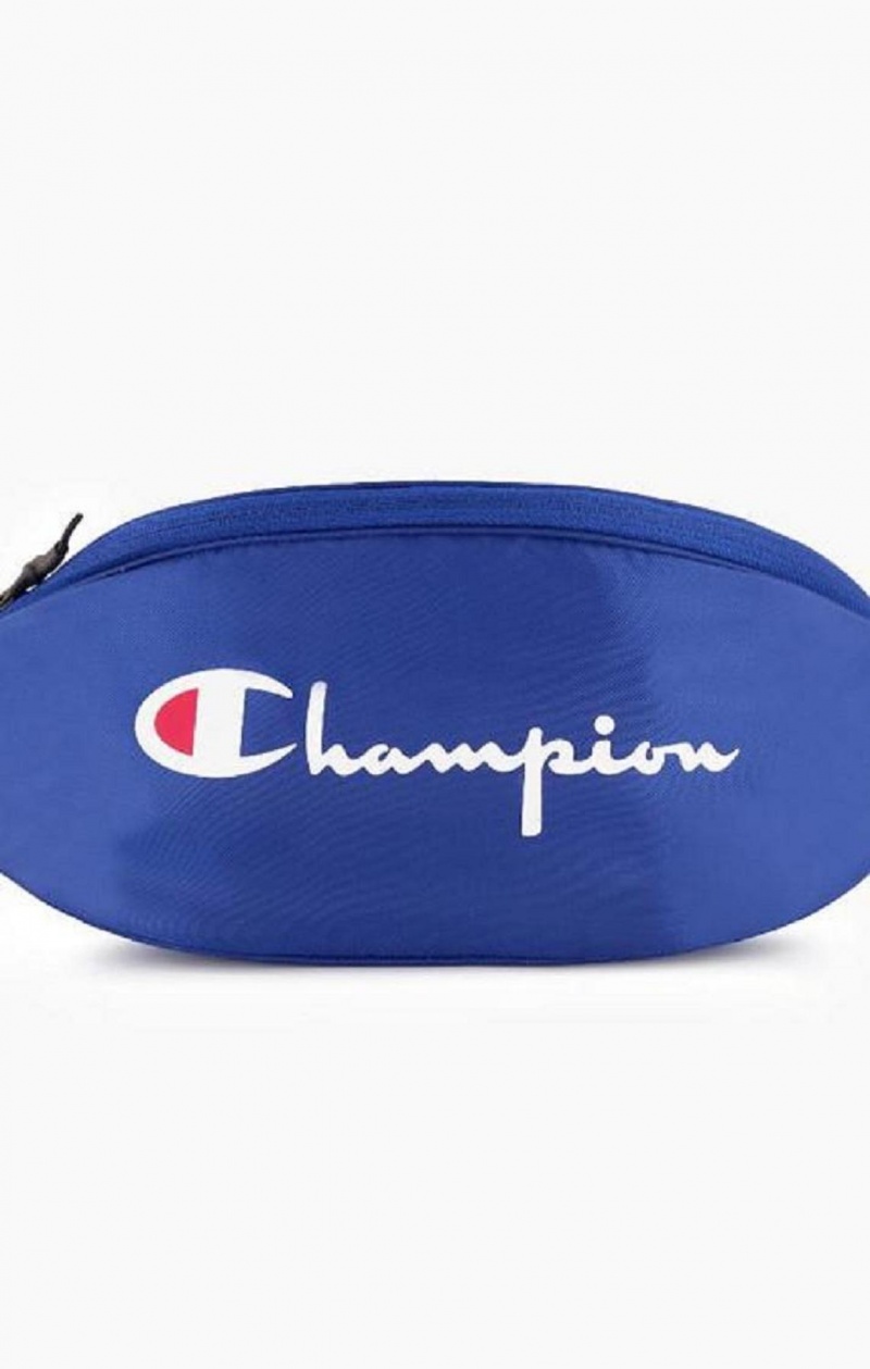 Bolsas Champion Script Logo Zip Belt Bag Azules | 6912-BLFJE