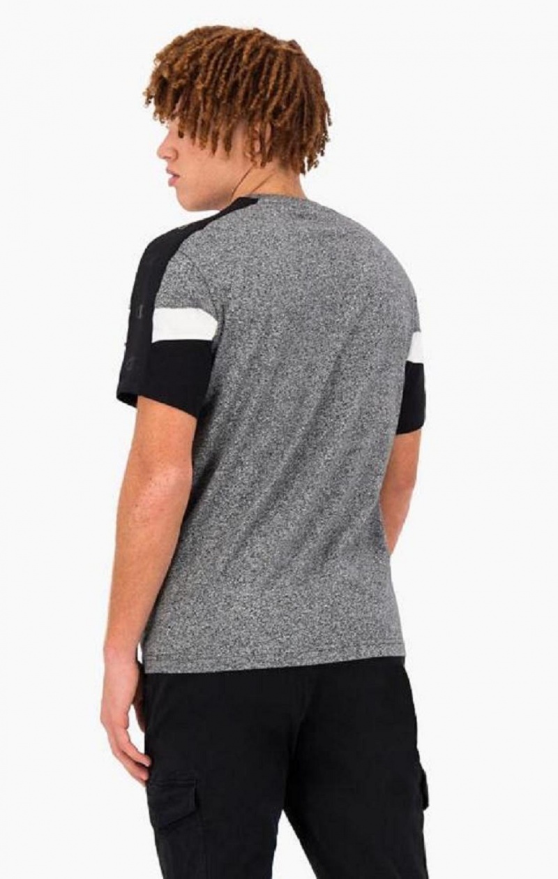 Camiseta Champion Colour Block Insert T-Shirt Gris Oscuro | 3698-JZQTF