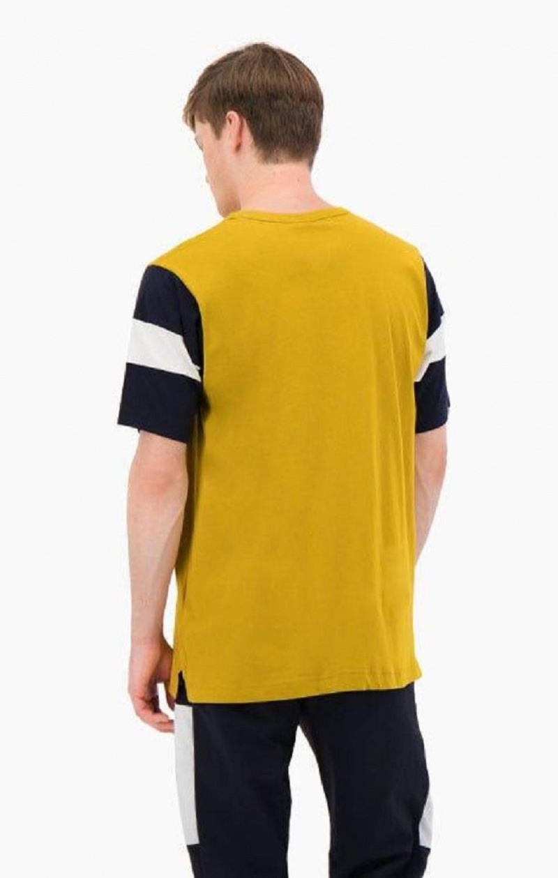 Camiseta Champion Colour Block Script Logo T-Shirt Doradas | 3810-LHUWZ