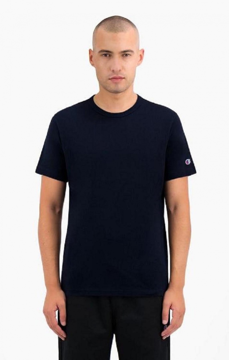 Camiseta Champion Crew Neck T-Shirt Azules Oscuro | 5197-LYUSE