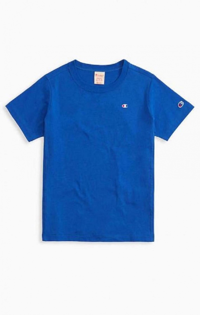 Camiseta Champion Crew Neck T-Shirt Azules | 5279-NGLAF