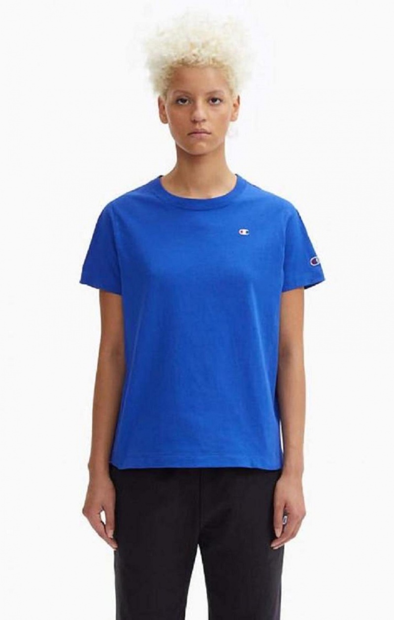 Camiseta Champion Crew Neck T-Shirt Azules | 5279-NGLAF