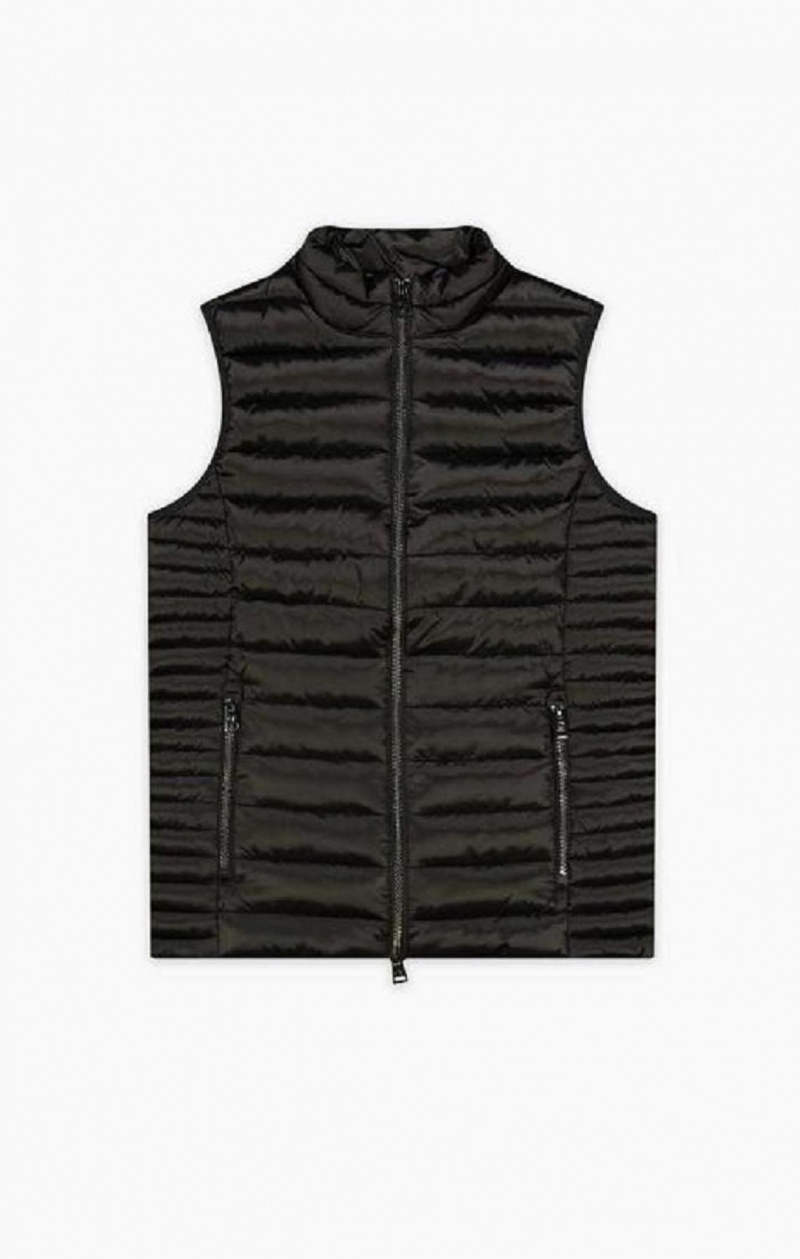 Camiseta Champion Ligeros Acolchado Gilet Negras | 5127-AYHLZ