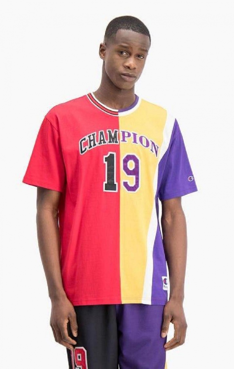 Camiseta Champion NBMIX Patchwork 'Champion 19' Basketball Rojas | 1604-LSVXD