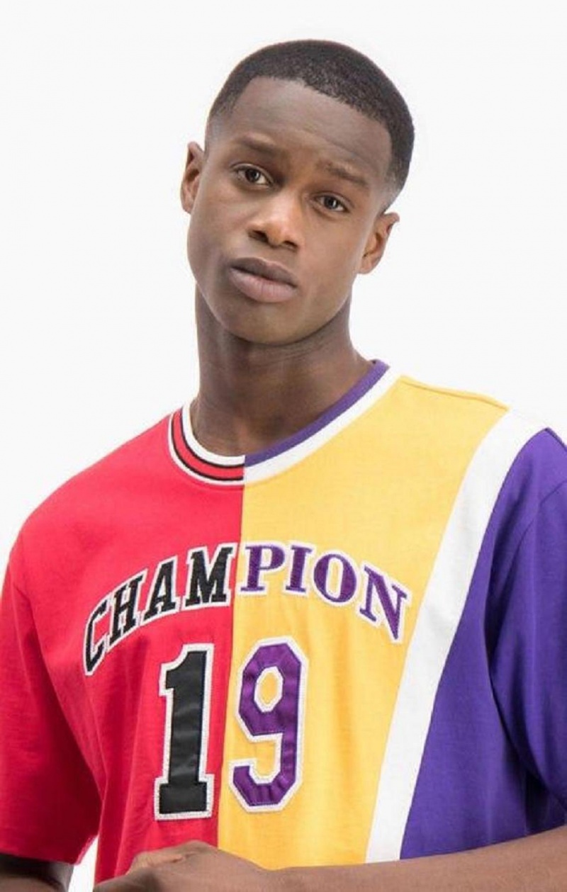 Camiseta Champion NBMIX Patchwork 'Champion 19' Basketball Rojas | 1604-LSVXD