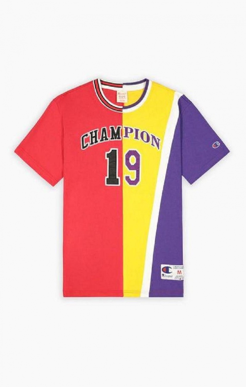 Camiseta Champion NBMIX Patchwork 'Champion 19' Basketball Rojas | 1604-LSVXD