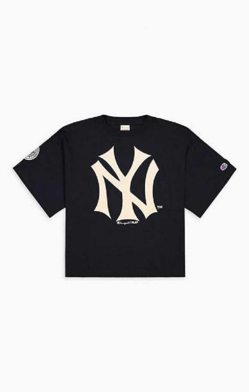 Camiseta Champion New York T-Shirt Azules Oscuro | 8903-NYTVC