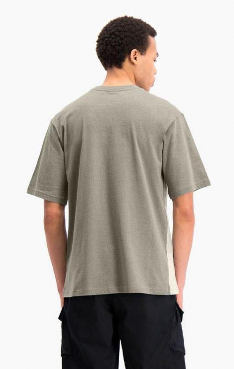 Camiseta Champion Ombré Panelled T-Shirt Verde | 4087-TIKYF