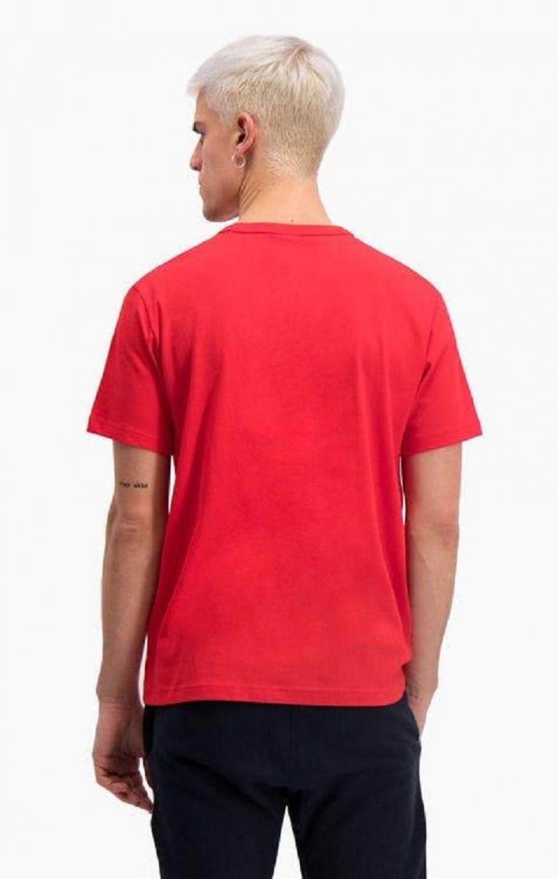 Camiseta Champion Script Logo Crew Neck T-Shirt Rojas | 4397-IMTDB